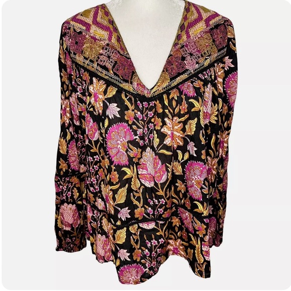 Rachel Zoe Floral Boho Top - Picture 1 of 2
